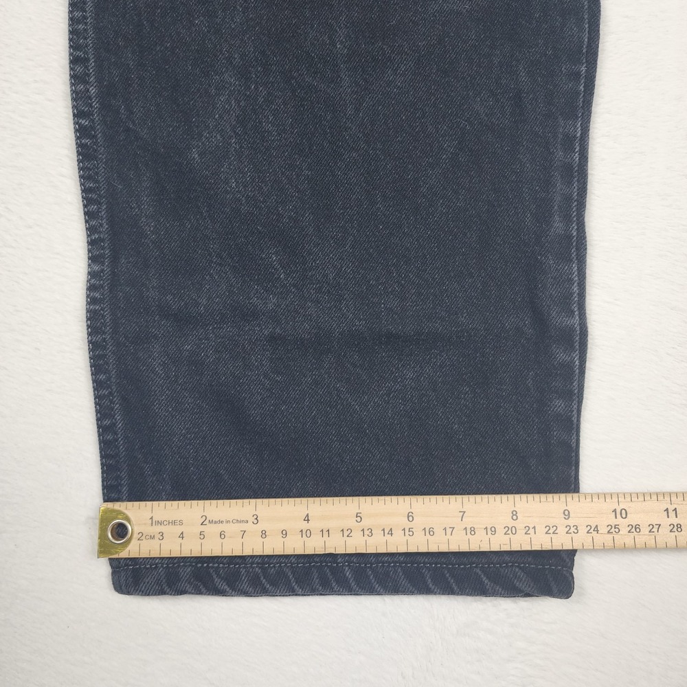 Levis 550 Jeans Mens Size 40x30 Black Denim Pants Relaxed Fit Faded Wash - Picture 12 of 13